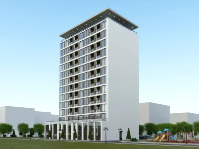 Residential building 3D model