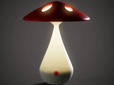 Mushroom Night Light 3D model