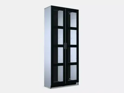 BRIMNES Glassdoor cabinet Low-poly 3D model