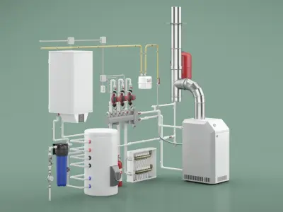 Boiler Room 3D model