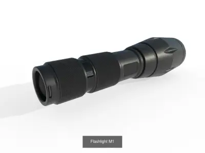 Flashlight Collection 1 - 6 Models 3D Model Pack