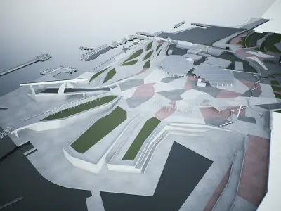 Barcelona Forum Park 3D model