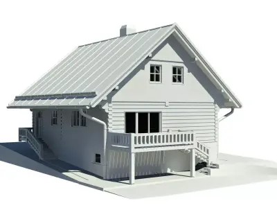 Cottage house 3D model get