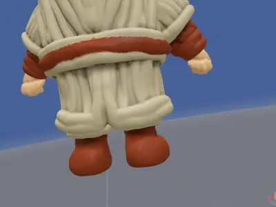 Ewan McGregor   Obi Wan Kenobi   Chibi version 3D model