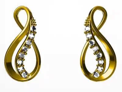 knot earring  3D print model