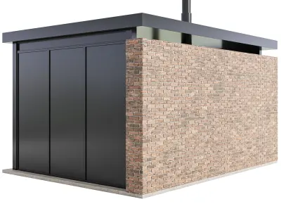 Modern Outdoor Kitchen 03 3D model