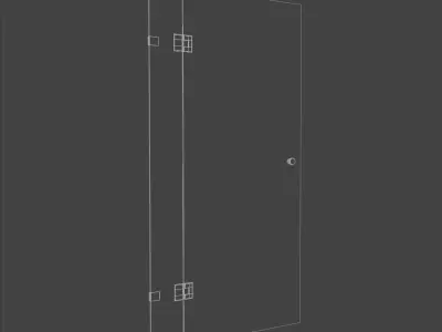 Glass door 3D model purchase