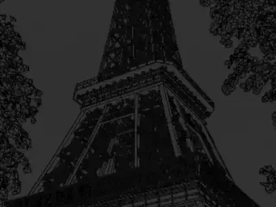 Eiffel Tower Blender TEXTURED MODEL 3D model
