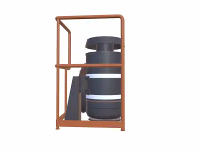 Vacuum Cleaner Low-poly 3D model