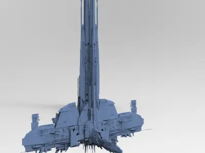 Sci-Fi Assassin tower base 2 3D model