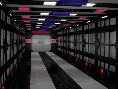 Sci Fi Tunnel  3D model