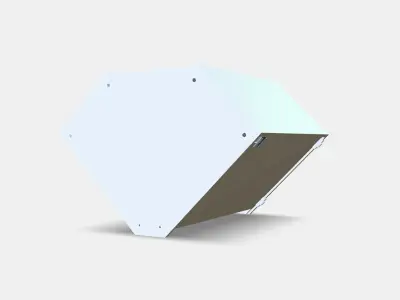 METOD Corner wall cabinet frame Low-poly 3D model