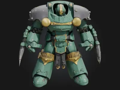 Combat Robot 3D Model 3D model
