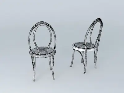 Clasic BENTWOOD Cafe Chairs Free 3D model