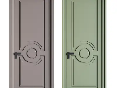 Modern entrance door 81 3D model