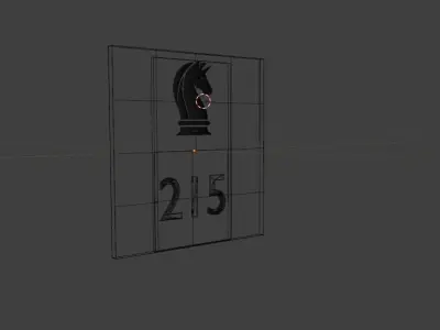 Hotel Door Sign Free 3D model