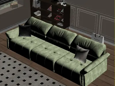 modern sofa chair  3D model