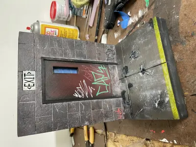 1-12 Warehouse Door for Dioramas 3D print model