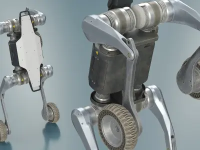  Lynx Traversal Robot Used Front Wheel Balance Pose 