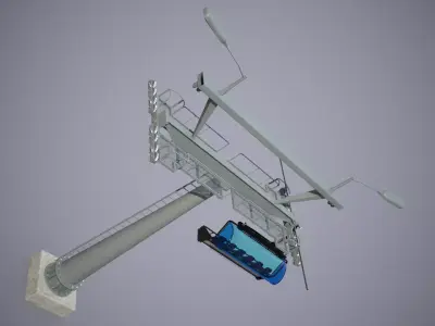Chairlift and Tower 3D model