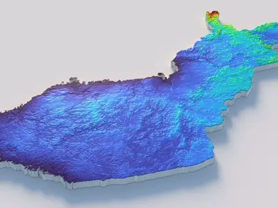 Finland Suomi Country Terrain 3D model