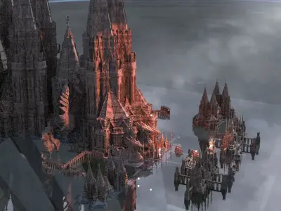 The Blood Halls of Vampire Elite Kit bash 3D model