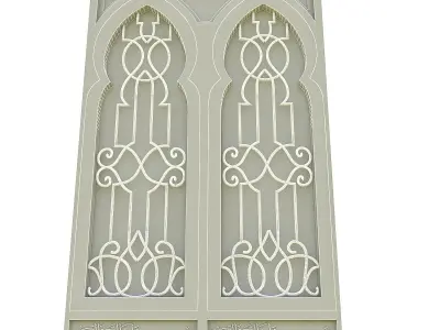 Mosque Window Low-poly 3D model