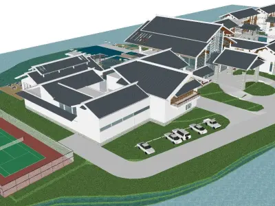 vacation spot-Resort-Fashion Leisure Hotel-0168 3D model