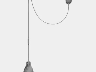 Lustre decentre Volupte S by lairial luminaire bordeaux Free 3D model