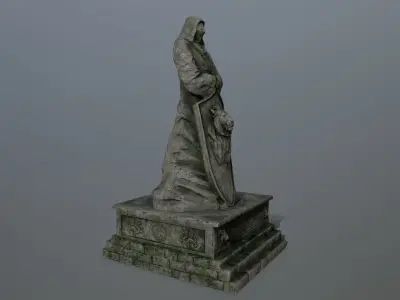 statue 03 Low-poly 3D model
