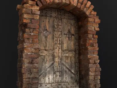 Medieval Doors 3D Model Pack