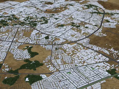  0186 - Al-Madinah Al-Munawara 3D Urban - 2D Drawings 3D model