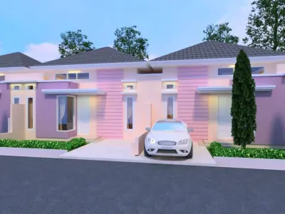 simple minimalist  house 3D model