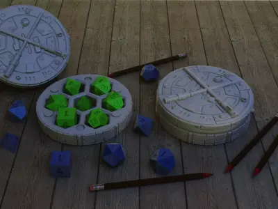 Light saber dice Holder 3D print model