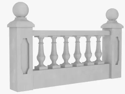 Balustrade railing 3D model