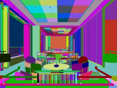 Chinese Mountain View Restaurant 3D model