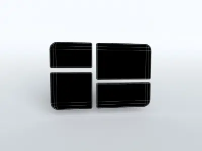 Windows 1 Logo v1 002 Free low-poly 3D model
