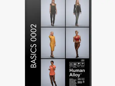 250 People 50pct Discount - Library 1 - Basics0001 -Basics0050 3D Model Pack