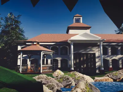 Mansion Colonade 3D model