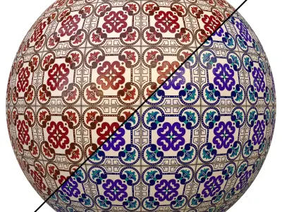 tile patterned 149-seamless-4k-pbr  3D model