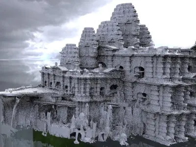 Mayan Temple of challenges 3D model
