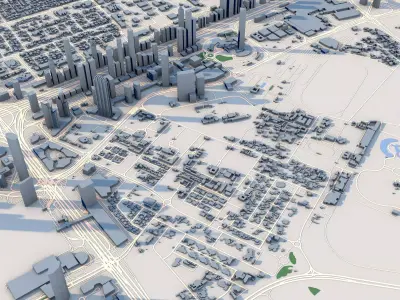 Dubai City United Arab Emirates 3D model