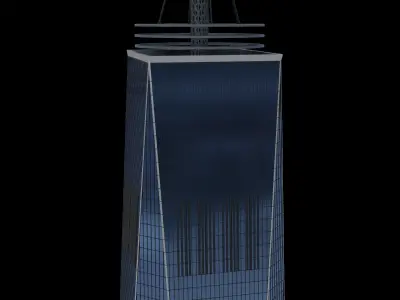 One World Trade Center Detailed Skyscraper 3D Model 3D model