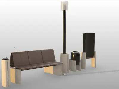 Urban Furniture Family 3D model