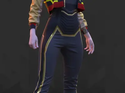 Sci-Fi Fantasy Wear 03 Female - 67 Marvelous Designer and Clo3D 3D model