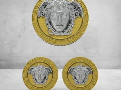 half set madusa 3D print model