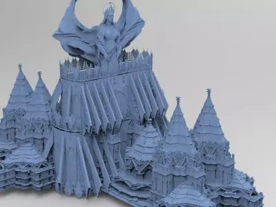 Angelic Cathedral High Rise Mass structure 8  3D model