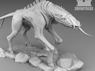 Alien horse 3D print model