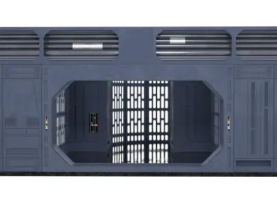 Set 1a - Death Star Vader vs Obi-Wan 1-6 scale Hottoys 3D print model