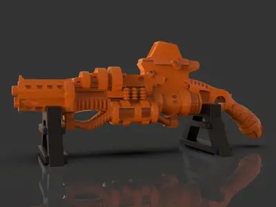 Stylized Sci-Fi Shotgun Sculpture 3D print model